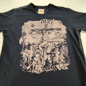 Ozzy Ozbourne Short Sleeve Band Graphic T Shirt Mens Size Extra Large XL Black